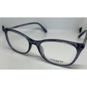 NEW Coach HC 6192U 5665 Transparent Purple 52.17.145 Women’s Eyeglasses Frames